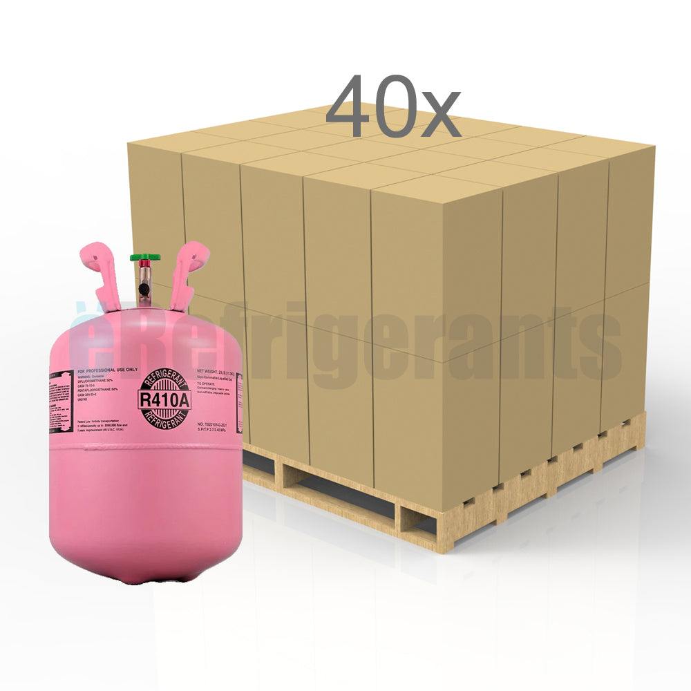 Full Pallet R 410A 25lb 40 Cylinders 249 Ea ERefrigerants full-pallet-r-410a-25lb-40-cylinders-249-ea-erefrigerants